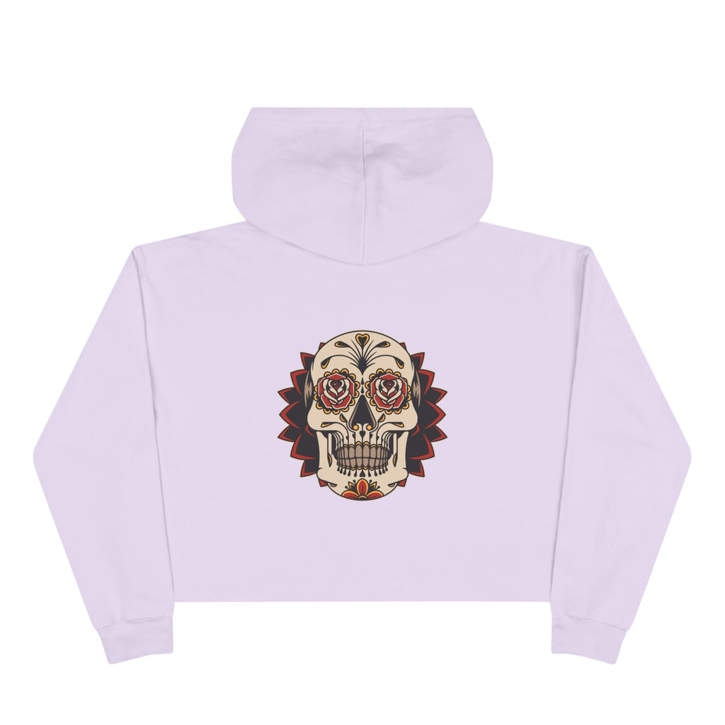 Liebe Calavera Rosa Crop Hoodie