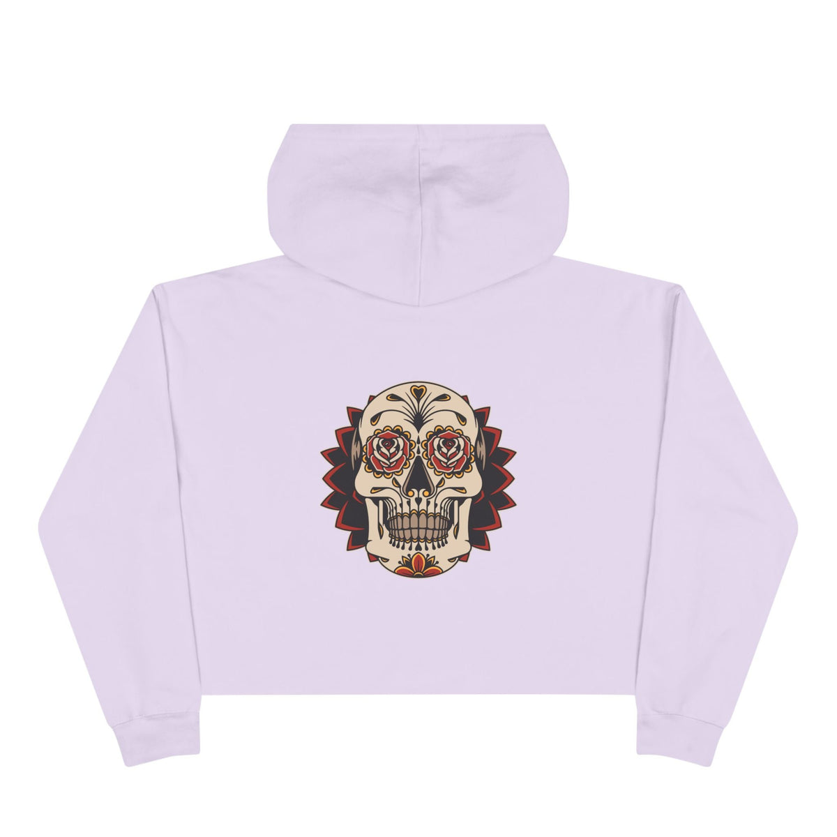 Liebe Calavera Rosa Crop Hoodie