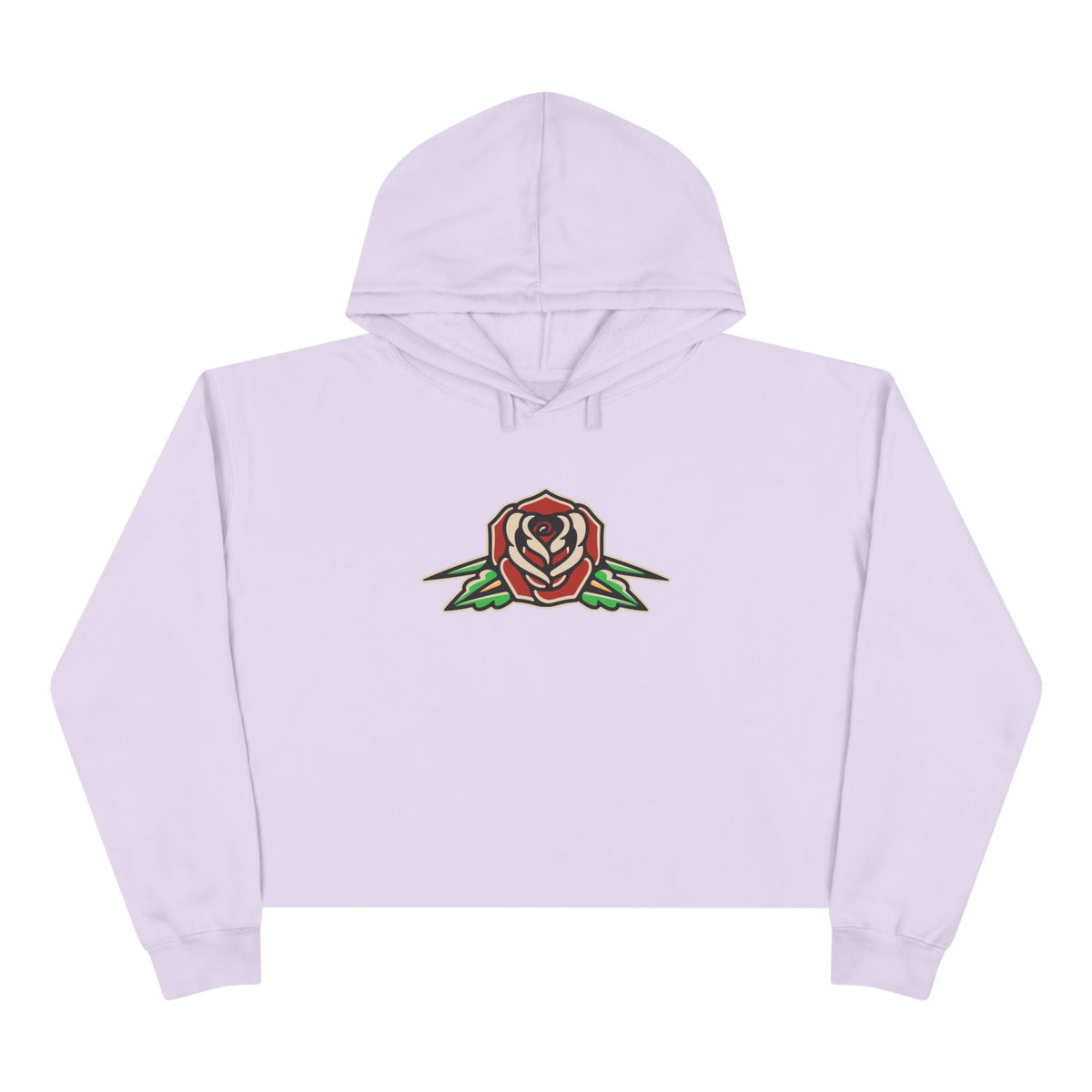 Liebe Calavera Rosa Crop Hoodie