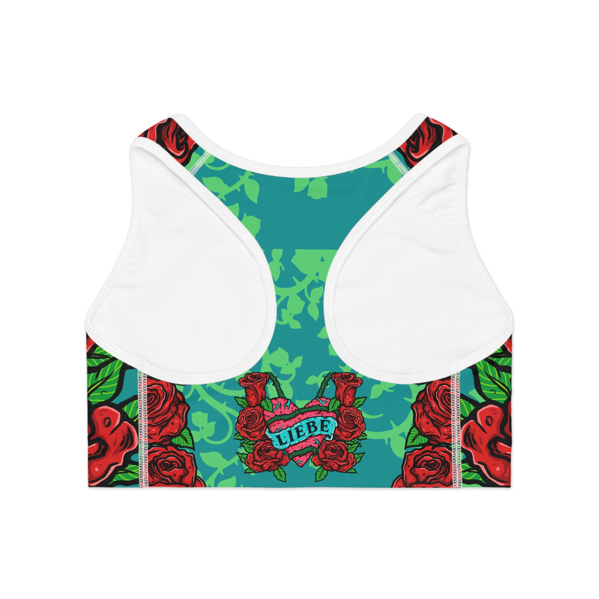 Liebe "Skull and Roses" Sports Bra