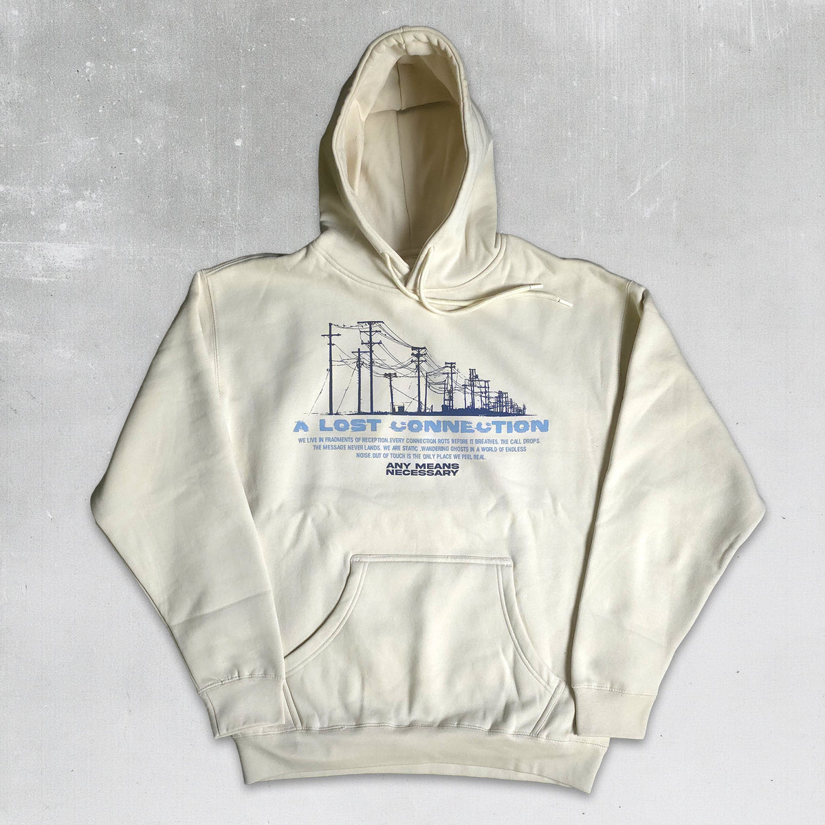 Lost Connection Pullover Hoodie Bone