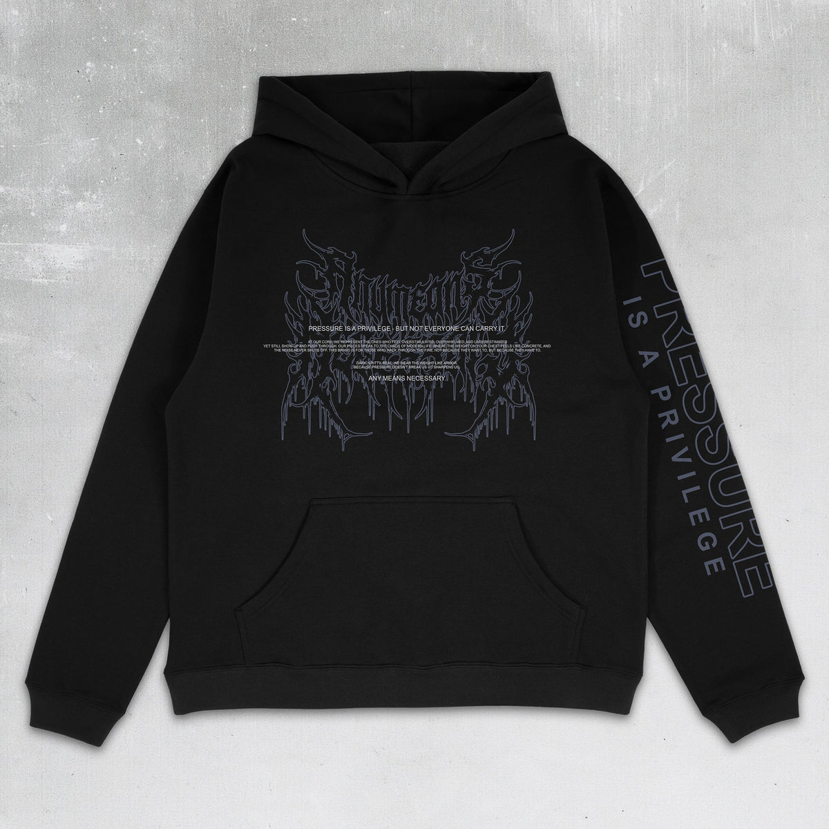 Pressure Pullover Hoodie Black