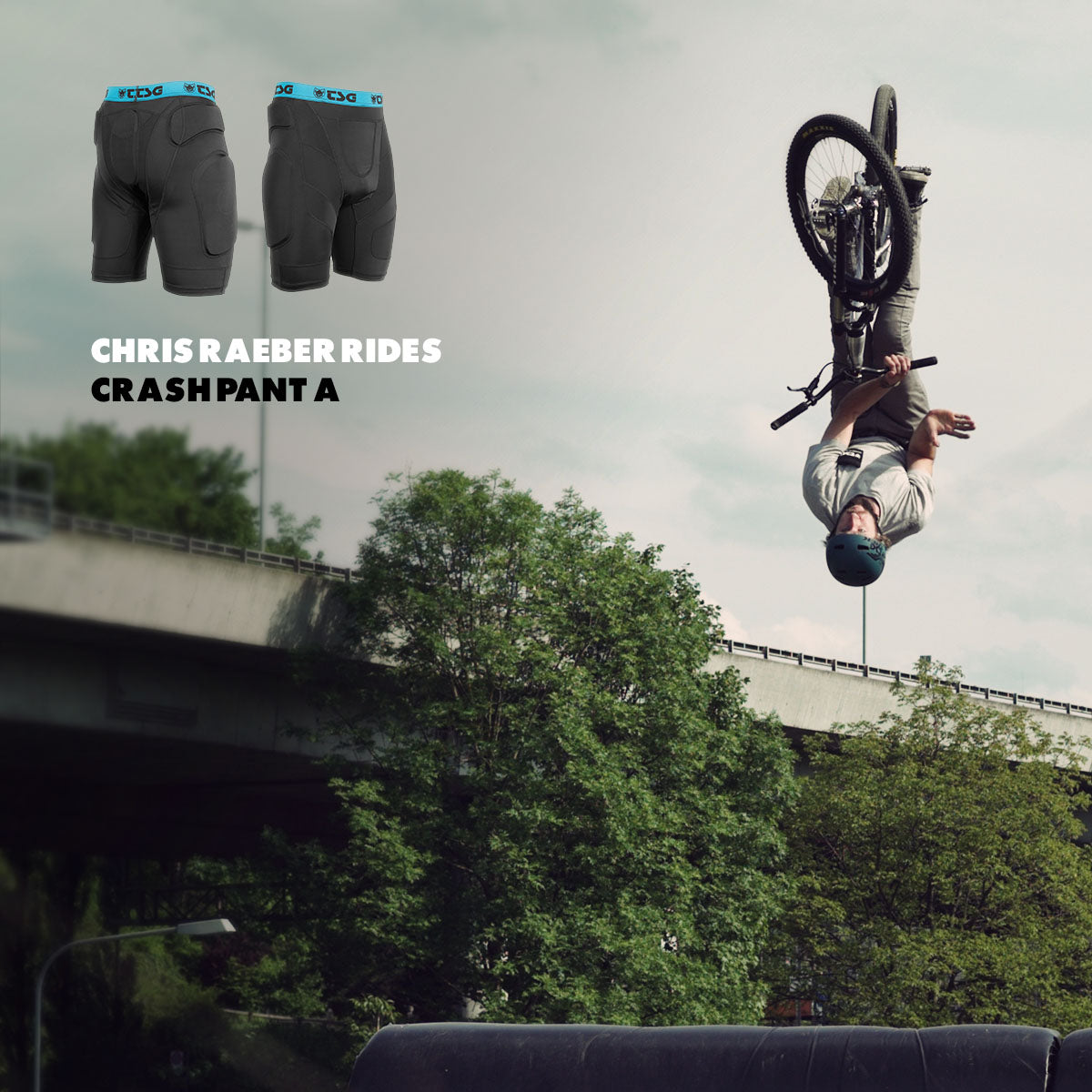 TSG - Protective Shorts - Crash Pant A - Black