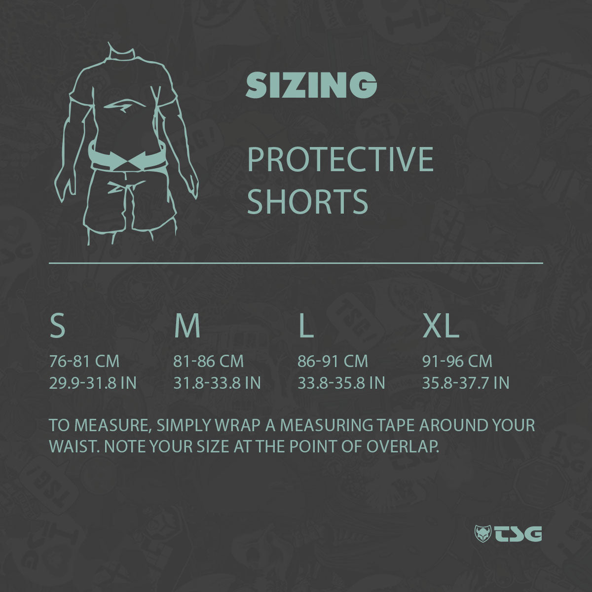 TSG - Protective Shorts - Crash Pant A - Black