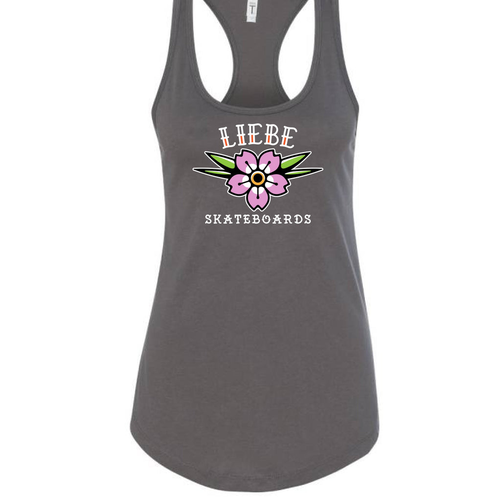 Liebe Cherry Blossom Women’s Racerback Tank Top